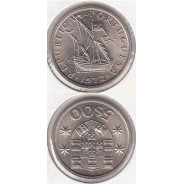 5$00 escudos 1972 cupro-níquel, 5 Escudos 1972 cuproníquel da República Portuguesa, World Coins Portugal KM 591