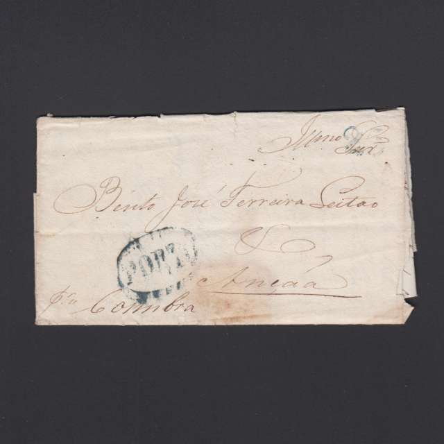 Pré-Filatélica circulada do Porto para Ançã datada 08-04-1835
