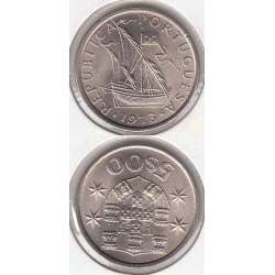 5$00 escudos 1973 cupro-níquel, 5 Escudos 1973 cuproníquel da República Portuguesa, World Coins Portugal KM 591