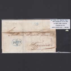 Pré-Filatélica circulada do Porto para Figueira datada 18-12-1842