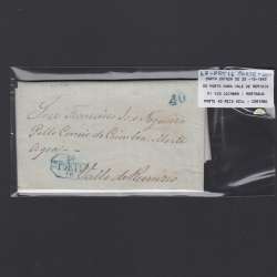 Pré-Filatélica circulada do Porto para Vale de Remigio datada 20-10-1843