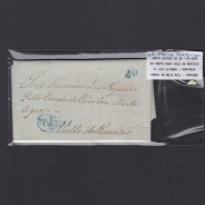Pré-Filatélica circulada do Porto para Vale de Remigio datada 20-10-1843