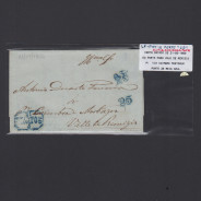 Pré-Filatélica circulada do Porto para Vale de Remigio datada 21-05-1850
