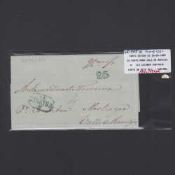 Pré-Filatélica circulada do Porto para Vale de Remigio datada 25-06-1850