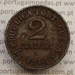 MOEDA DE DOIS CENTAVOS (2 CENTAVOS) FERRO 1918 BELA