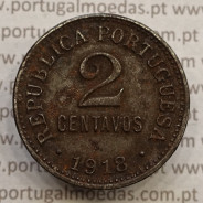 MOEDA DE DOIS CENTAVOS (2 CENTAVOS) FERRO 1918 BELA