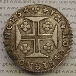CRUZADO NOVO PRATA (480 RÉIS) 1809 COROA MÉDIA COM DIADEMA LOZANGO 1 PONTO