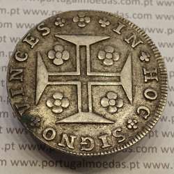 CRUZADO NOVO PRATA (480 RÉIS) 1809 COROA MÉDIA COM DIADEMA LOZANGO 1 PONTO
