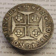 CRUZADO NOVO PRATA (480 RÉIS) 1809 COROA MÉDIA COM DIADEMA LOZANGO 1 PONTO