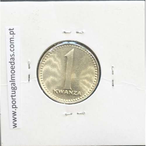 MOEDA DE 1 KWANZA CUPRO-NÍQUEL NÃO DATADA (1977) REPÚBLICA POPULAR DE ANGOLA - KRAUSE WORLD COINS ANGOLA KM83