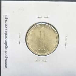 MOEDA DE 1 KWANZA CUPRO-NÍQUEL NÃO DATADA (1977) REPÚBLICA POPULAR DE ANGOLA - KRAUSE WORLD COINS ANGOLA KM83