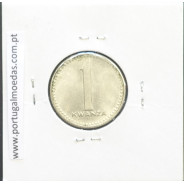 MOEDA DE 1 KWANZA CUPRO-NÍQUEL NÃO DATADA (1977) REPÚBLICA POPULAR DE ANGOLA - KRAUSE WORLD COINS ANGOLA KM83