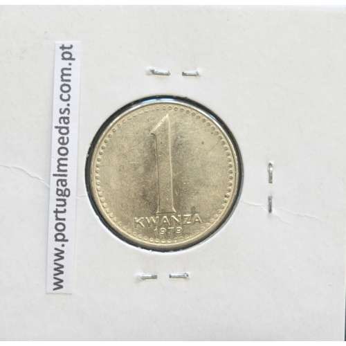 MOEDA DE 1 KWANZA CUPRO-NÍQUEL 1979 REPÚBLICA POPULAR DE ANGOLA - KRAUSE WORLD COINS ANGOLA KM83