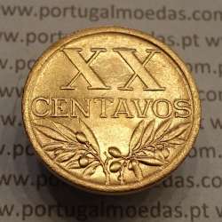 MOEDA DE VINTE CENTAVOS (XX CENTAVOS) BRONZE 1952 SOBERBA