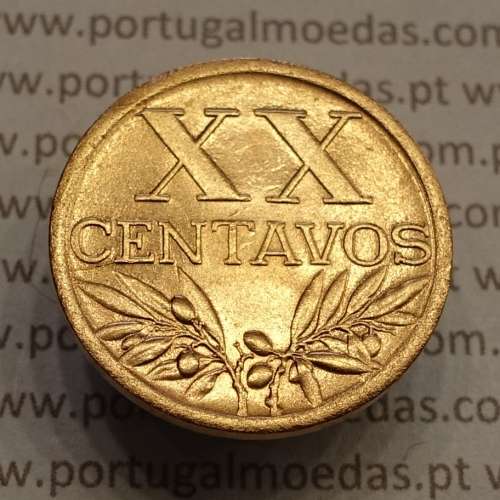 MOEDA DE VINTE CENTAVOS (XX CENTAVOS) BRONZE 1952 SOBERBA