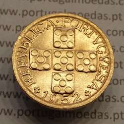 MOEDA DE VINTE CENTAVOS (XX CENTAVOS) BRONZE 1952 SOBERBA