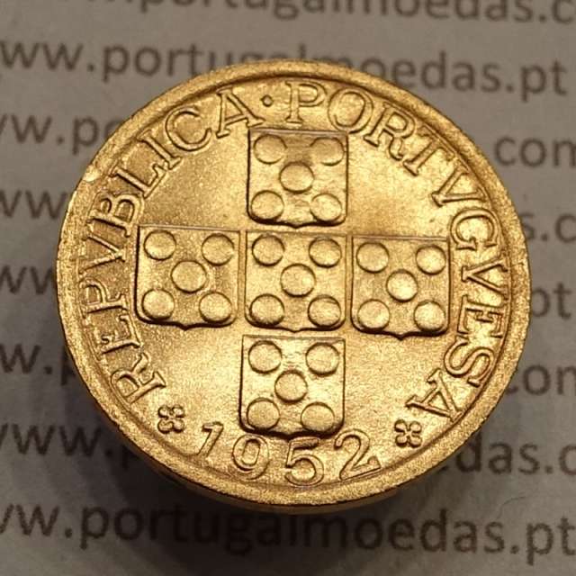 MOEDA DE VINTE CENTAVOS (XX CENTAVOS) BRONZE 1952 SOBERBA