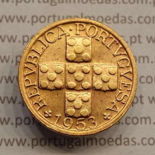 MOEDA DE VINTE CENTAVOS (XX CENTAVOS) BRONZE 1953 MBC+/BELA