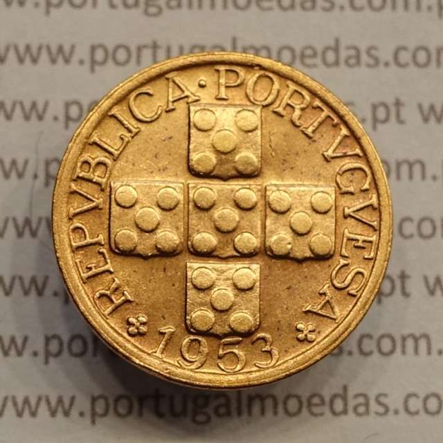 MOEDA DE VINTE CENTAVOS (XX CENTAVOS) BRONZE 1953 MBC+/BELA