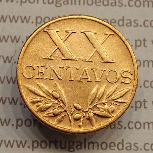 MOEDA DE VINTE CENTAVOS (XX CENTAVOS) BRONZE 1953 MBC+/BELA
