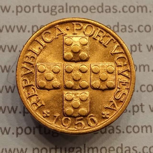 MOEDA DE VINTE CENTAVOS (XX CENTAVOS) BRONZE 1956 BELA