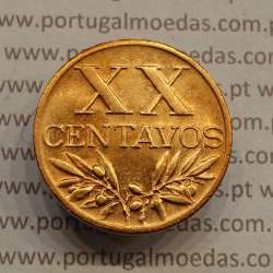 MOEDA DE VINTE CENTAVOS (XX CENTAVOS) BRONZE 1956 BELA