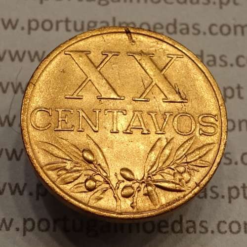 MOEDA DE VINTE CENTAVOS (XX CENTAVOS) BRONZE 1960 BELA