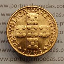 MOEDA DE VINTE CENTAVOS (XX CENTAVOS) BRONZE 1963 SOBERBA