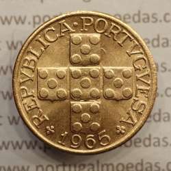 MOEDA DE VINTE CENTAVOS (XX CENTAVOS) BRONZE 1965 SOBERBA