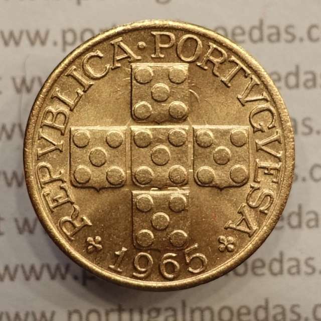 MOEDA DE VINTE CENTAVOS (XX CENTAVOS) BRONZE 1965 SOBERBA