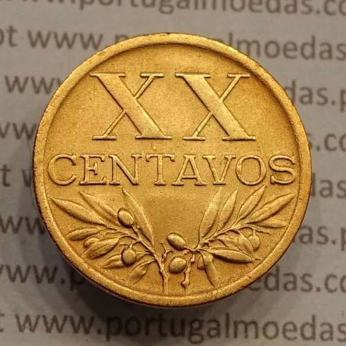 MOEDA DE VINTE CENTAVOS (XX CENTAVOS) BRONZE 1949 BELA-