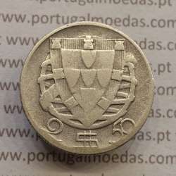 Silver coin of 2-1/2 Escudos 1932, 2$50 Escudos 1932 silver Portuguese Republic, (F), World Coins Portugal KM 580