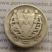 MOEDA 2$50 ESCUDOS (DOIS ESCUDOS E CINQUENTA CENTAVOS) PRATA 1933 (BC-) -  REPÚBLICA PORTUGUESA