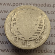 MOEDA 2$50 ESCUDOS (DOIS ESCUDOS E CINQUENTA CENTAVOS) PRATA 1933 (BC- / REG) -  REPÚBLICA PORTUGUESA