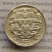 MOEDA 2$50 ESCUDOS (DOIS ESCUDOS E CINQUENTA CENTAVOS) PRATA 1942 (BC+) -  REPÚBLICA PORTUGUESA
