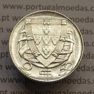 MOEDA 2$50 ESCUDOS (DOIS ESCUDOS E CINQUENTA CENTAVOS) PRATA 1944 (BELA) -  REPÚBLICA PORTUGUESA