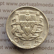 MOEDA 2$50 ESCUDOS (DOIS ESCUDOS E CINQUENTA CENTAVOS) PRATA 1944 (BC+) -  REPÚBLICA PORTUGUESA