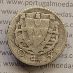 MOEDA 2$50 ESCUDOS (DOIS ESCUDOS E CINQUENTA CENTAVOS) PRATA 1945 (BC) - REPÚBLICA PORTUGUESA MOEDA 2$50 ESCUDOS (DOIS ESCUDOS E CINQUENTA CENTAVOS) PRATA 1945 (BC) - REPÚBLICA PORTUGUESA