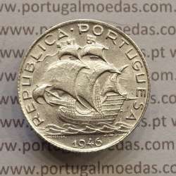 MOEDA 2$50 ESCUDOS (DOIS ESCUDOS E CINQUENTA CENTAVOS) PRATA 1946 (BELA) -  REPÚBLICA PORTUGUESA MOEDA 2$50 ESCUDOS (DOIS ESCUDOS E CINQUENTA CENTAVOS) PRATA 1946 (BELA) -  REPÚBLICA PORTUGUESA