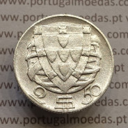 MOEDA 2$50 ESCUDOS (DOIS ESCUDOS E CINQUENTA CENTAVOS) PRATA 1947 (BC) -  REPÚBLICA PORTUGUESA