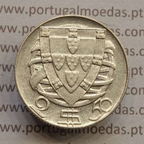 MOEDA 2$50 ESCUDOS (DOIS ESCUDOS E CINQUENTA CENTAVOS) PRATA 1948 (MBC) -  REPÚBLICA PORTUGUESA