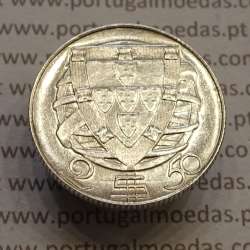 Portugal, silver coin 2$50 Escudos 1951, 2-1/2 or 2.5 Escudos 1951 Portuguese Republic, (UNC), World Coins Portugal KM 580 Portugal, silver coin 2$50 Escudos 1951, 2-1/2 or 2.5 Escudos 1951 Portuguese Republic, (UNC), World Coins Portugal KM 580