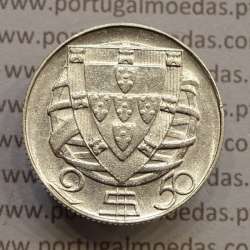MOEDA 2$50 ESCUDOS (DOIS ESCUDOS E CINQUENTA CENTAVOS) PRATA 1951 (MBC) -  REPÚBLICA PORTUGUESA