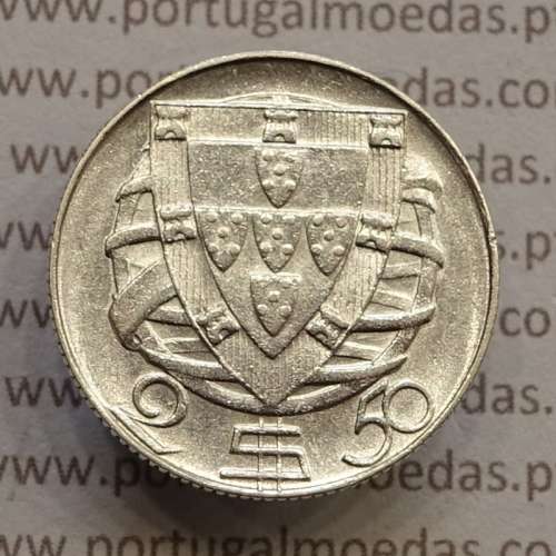 MOEDA 2$50 ESCUDOS (DOIS ESCUDOS E CINQUENTA CENTAVOS) PRATA 1951 (MBC) -  REPÚBLICA PORTUGUESA