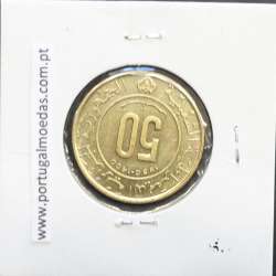 MOEDA DE 50 CÊNTIMOS BRONZE ALUMÍNIO 1980 - ARGÉLIA - KRAUSE WORLD COINS ALGERIA KM 111