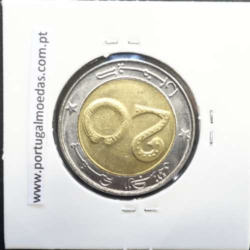 MOEDA DE 20 DINARS BIMETALICA 1993 - ARGÉLIA - KRAUSE WORLD COINS ALGERIA KM 125