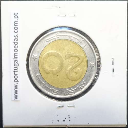 MOEDA DE 20 DINARS BIMETALICA 2005 - ARGÉLIA - KRAUSE WORLD COINS ALGERIA KM 125