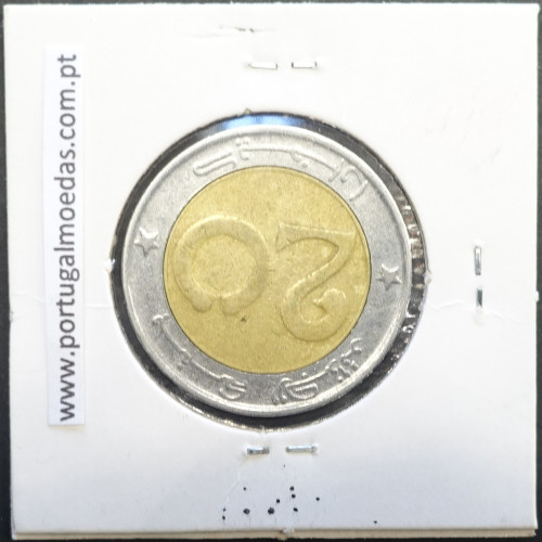 MOEDA DE 20 DINARS BIMETALICA 2005 - ARGÉLIA - KRAUSE WORLD COINS ALGERIA KM 125