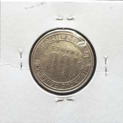 MOEDA DE 25 FRANCOS BRONZE-ALUMÍNIO 1958 - CAMARÕES - KRAUSE WORLD COINS CAMEROON KM 12