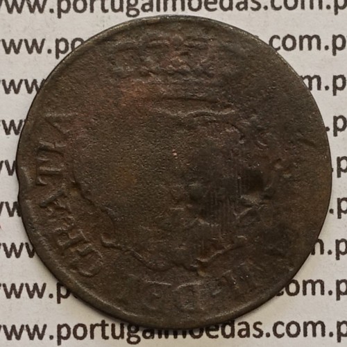 MOEDA V REIS COBRE 1830 - "LONDRES" - D.MARIA II